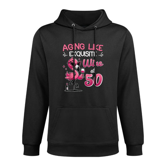 50 Years of AGING LIKE EXQUISITE WINE AT 50 50th Birthday Adjustable Hood Hoodie