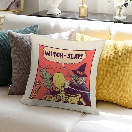 Witch-Slap Soft Warmth Comfort Throw Pillow