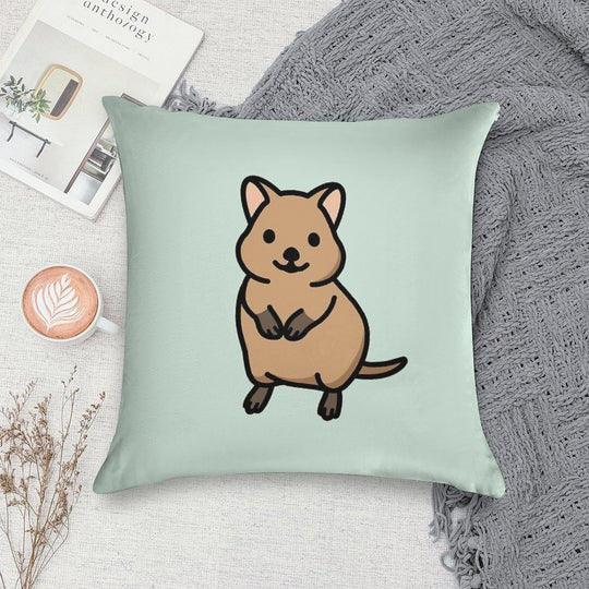 Quokka Soft Decorative Cover Throw Pillow