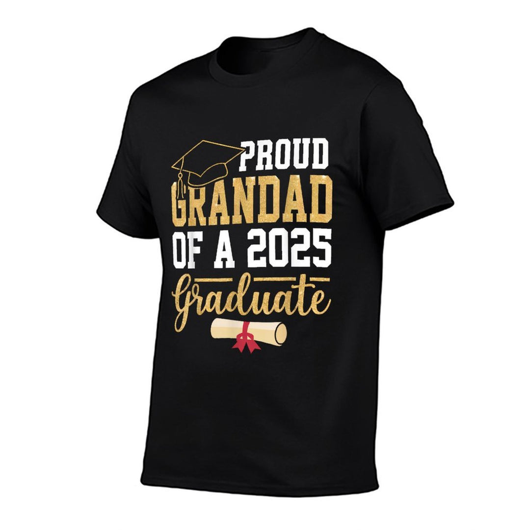 Proud Grandad of A 2025 Graduate Senior Class of 2025 Grad  Trendy Pattern T-Shirt