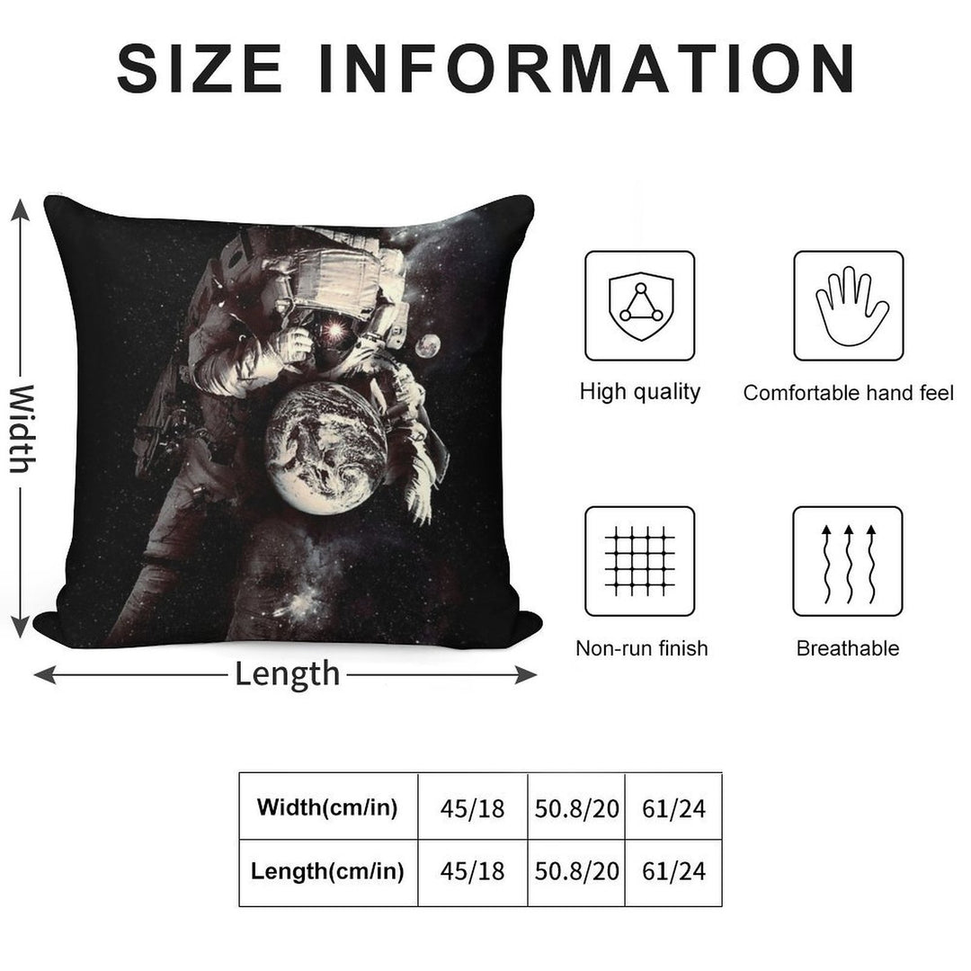 It's A Small World After All Soft Hidden Zipper Throw Pillow