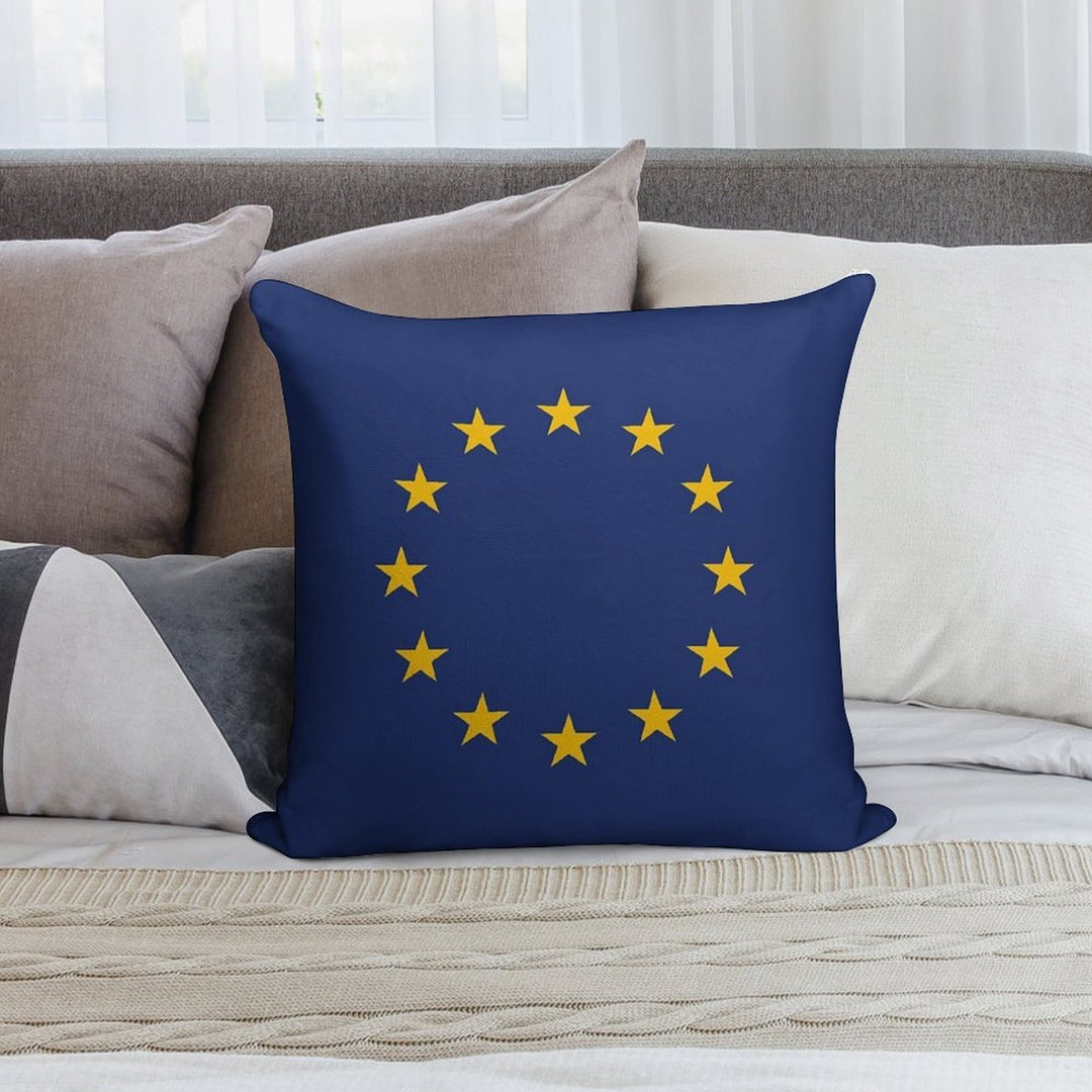 European Union Flag Soft Multiple Sizes Throw Pillow