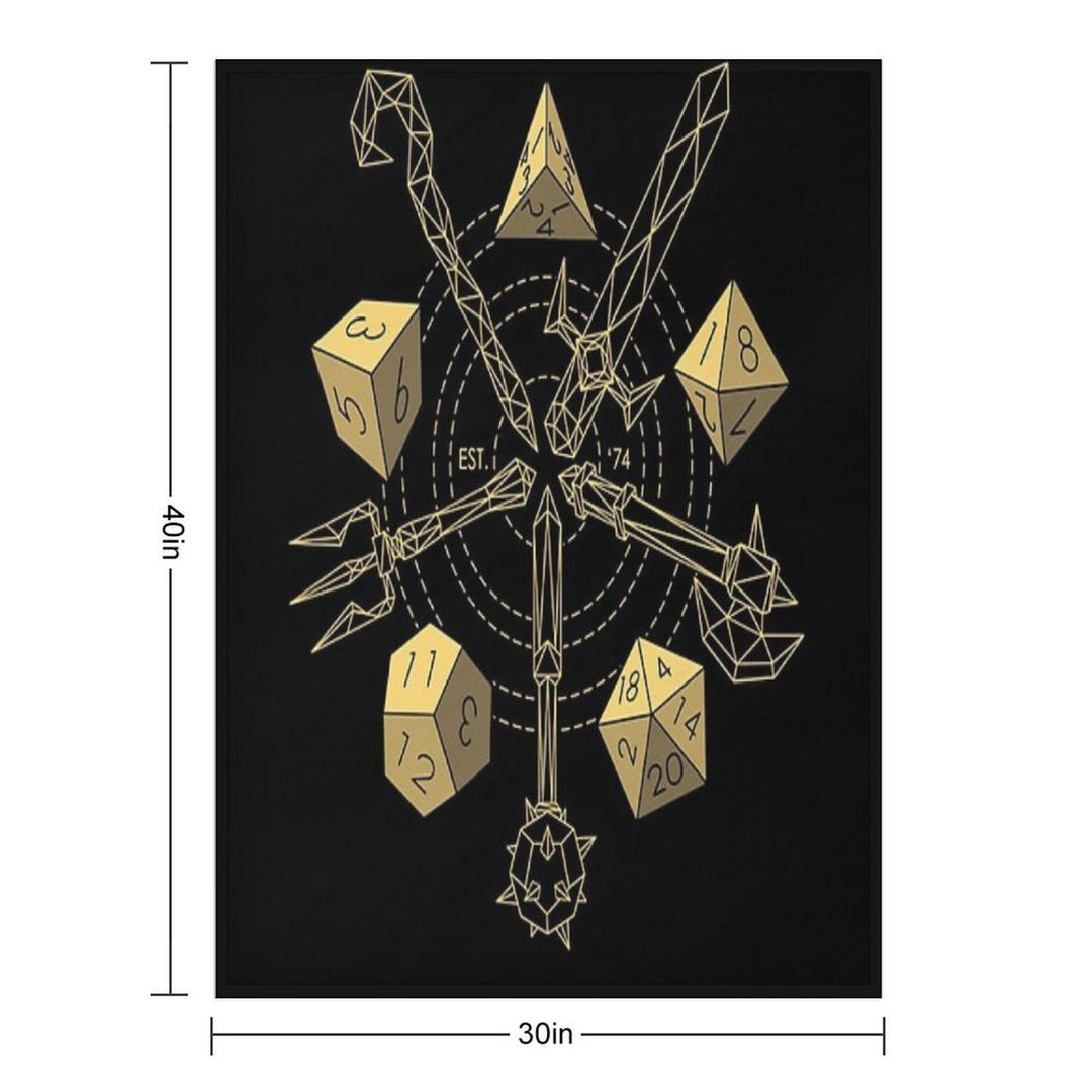 Dungeons & Dragons - Choose Your Weapon Compact Throw Blanket