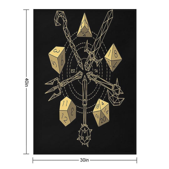 Dungeons & Dragons - Choose Your Weapon Compact Throw Blanket