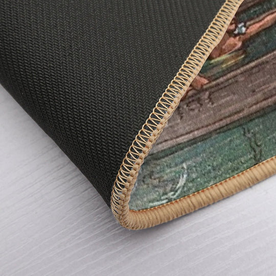 Hoshi Onsen by Kawase Hasui  Repositionable Bath Mat