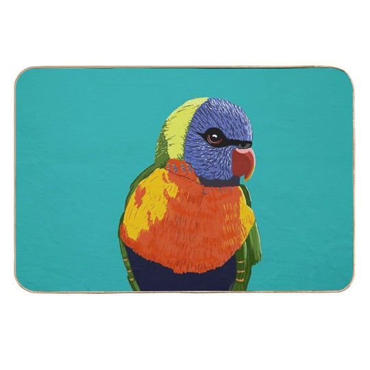 Rainbow Lorikeet  Stain-Proof Bath Mat