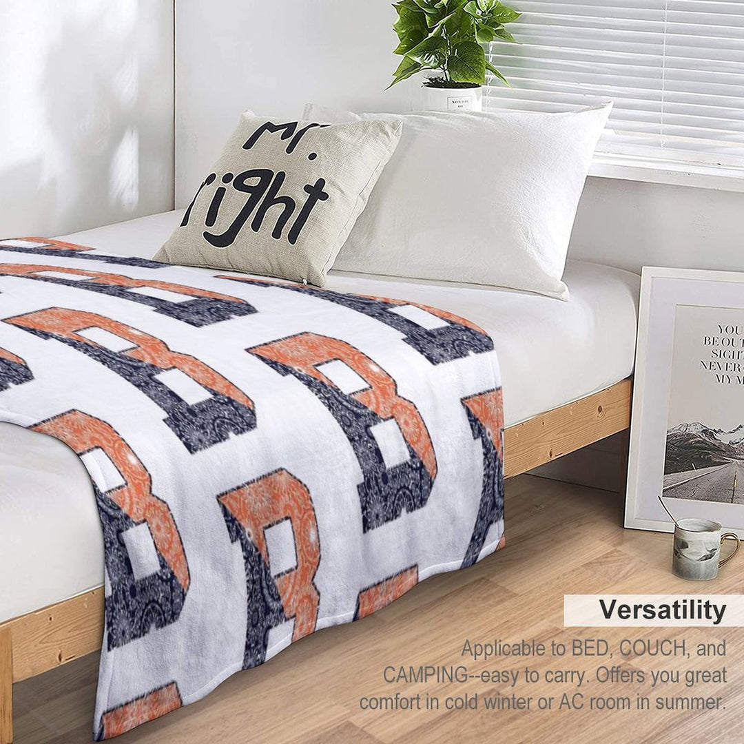 Bucknell B - Full Pattern Quick-dry Throw Blanket