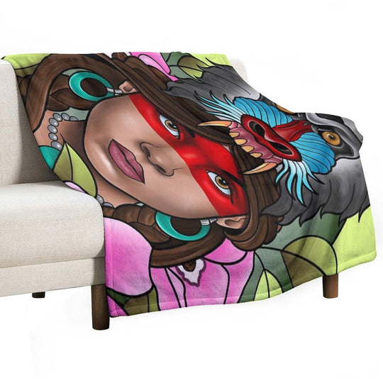 Spirit of The Wild Plush Throw Blanket