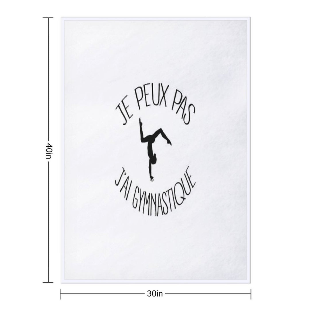 I Can Not I Have Gymnastics Lightweight Throw Blanket
