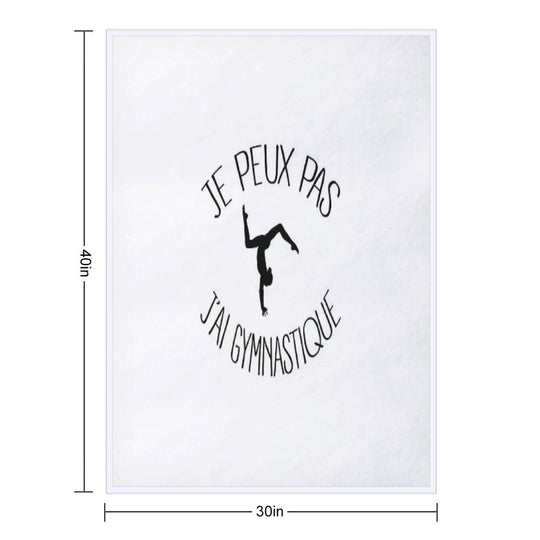 I Can Not I Have Gymnastics Lightweight Throw Blanket