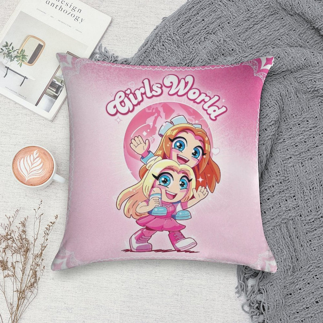 Mackenzie Hey Cuties Soft High-Density Material Throw Pillow