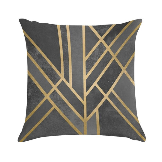 Art Deco Geometry 1 Soft Home Decor Throw Pillow