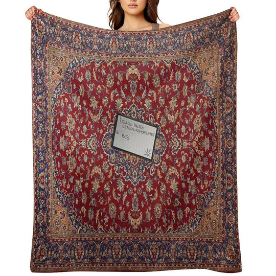 Lebowski's Tape Bowling Playoffs All-season Throw Blanket