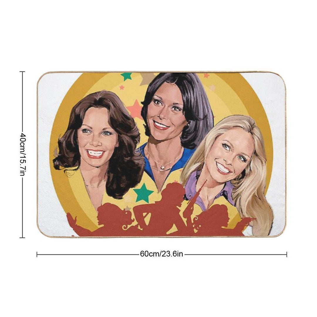 Yellow Angels  Anti-Trip Bath Mat