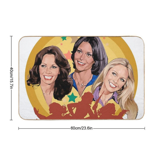 Yellow Angels  Anti-Trip Bath Mat