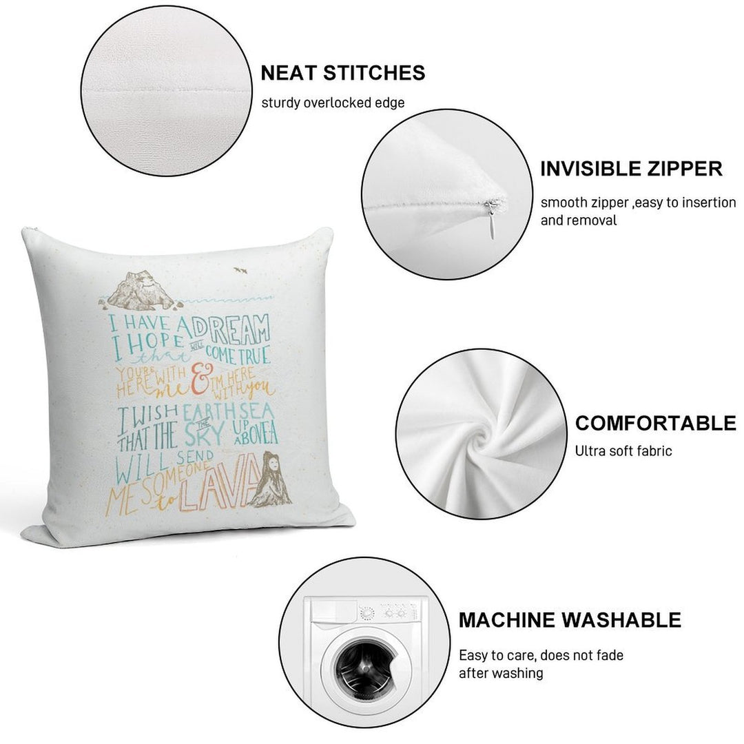 I Lava You Soft High-Density Material Throw Pillow