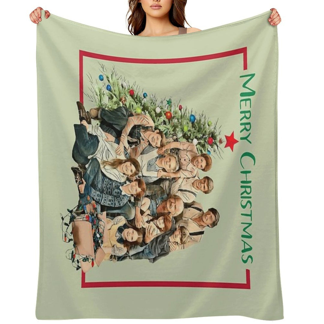 The Walton Family Christmas Shrink-resistant Throw Blanket