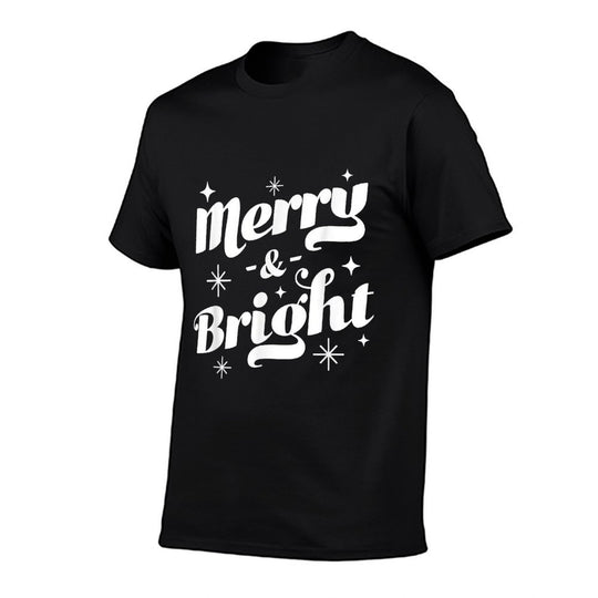 Merry And Bright - Cute Red Matching Family Christmas Pajama  Graphic-printed T-Shirt