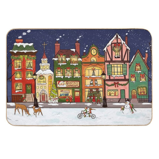 Christmas Whimsy  Easy To Clean Bath Mat