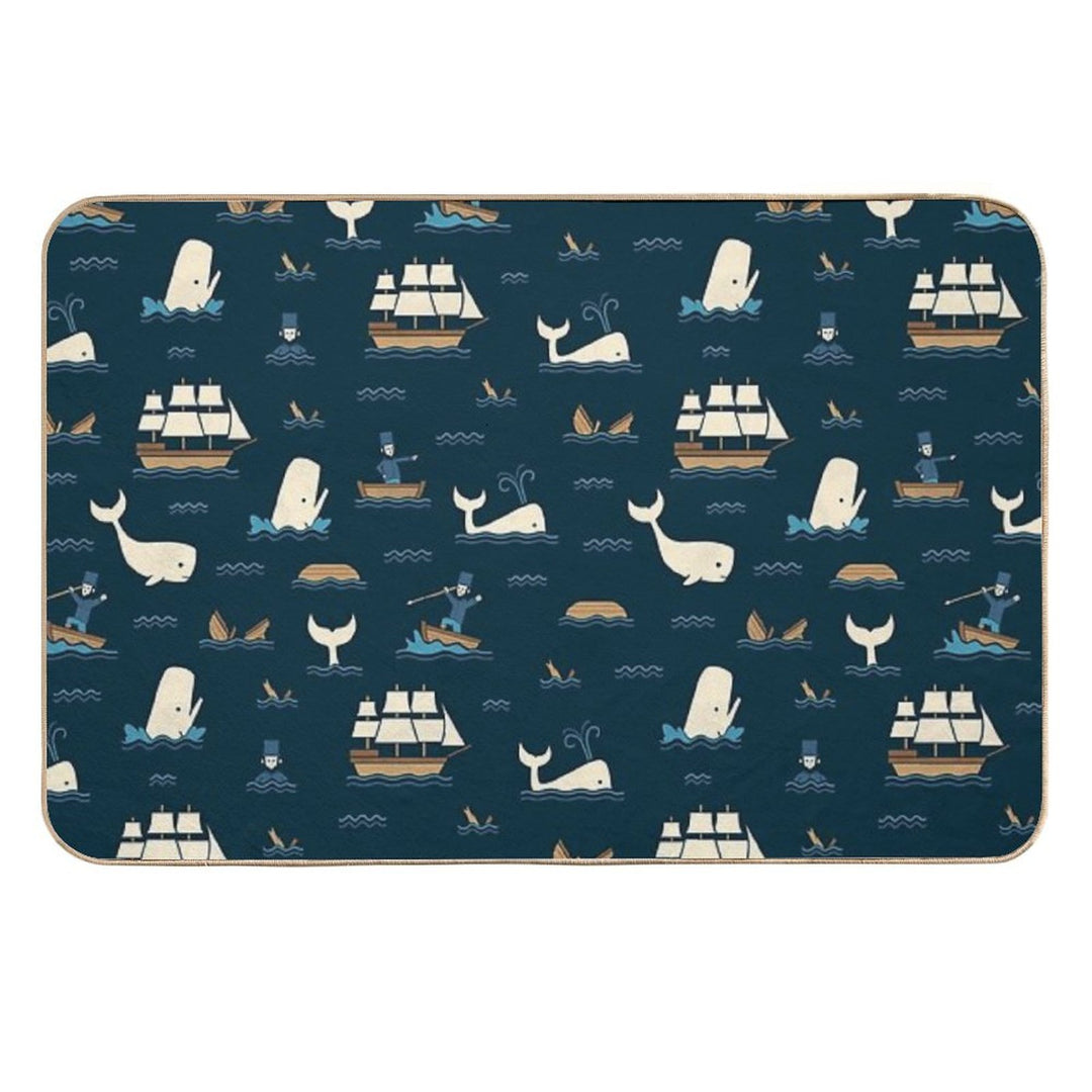 The White Whale  Stain-Proof Bath Mat