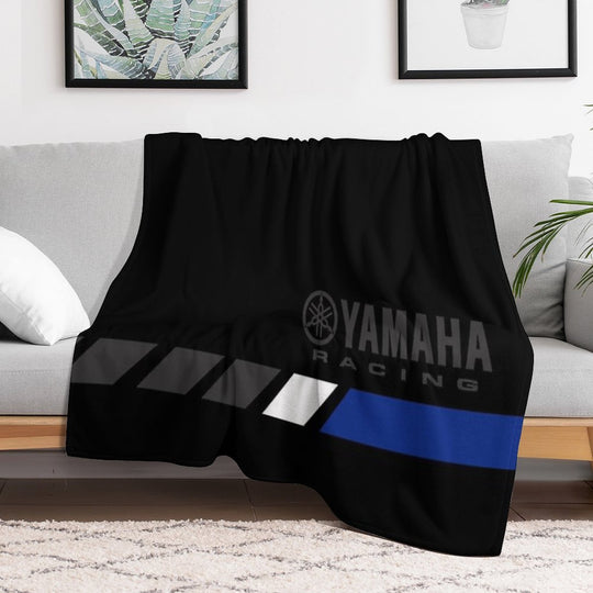 YAMAHA Blue All-season Throw Blanket