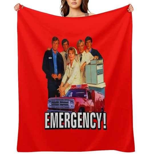 Retro Vintage 70s EMERGENCY! Cast Tribute Multi-functional Throw Blanket