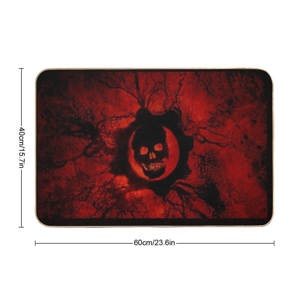 Video Games Skull  Non-Slip Bath Mat