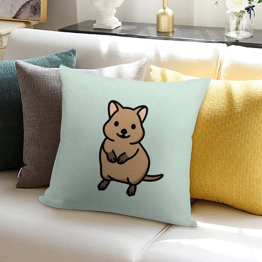 Quokka Soft Decorative Cover Throw Pillow