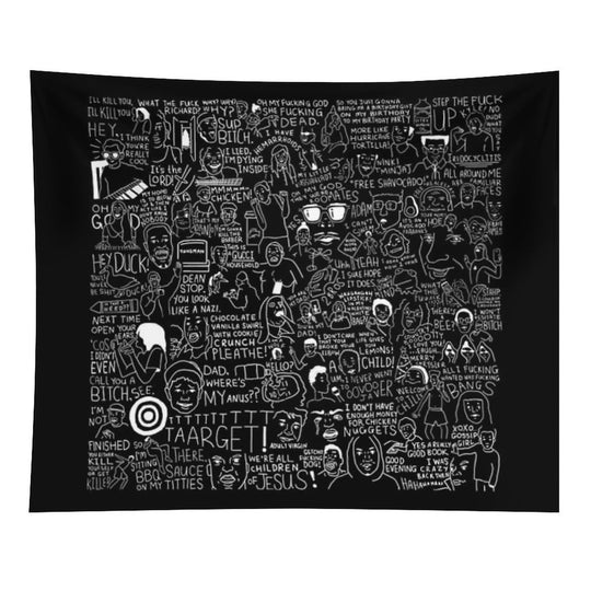 (INVERTED VERSION) An Ultimate Vine Compilation But Instead of A Video Its Just Terribly Drawn Tapestry