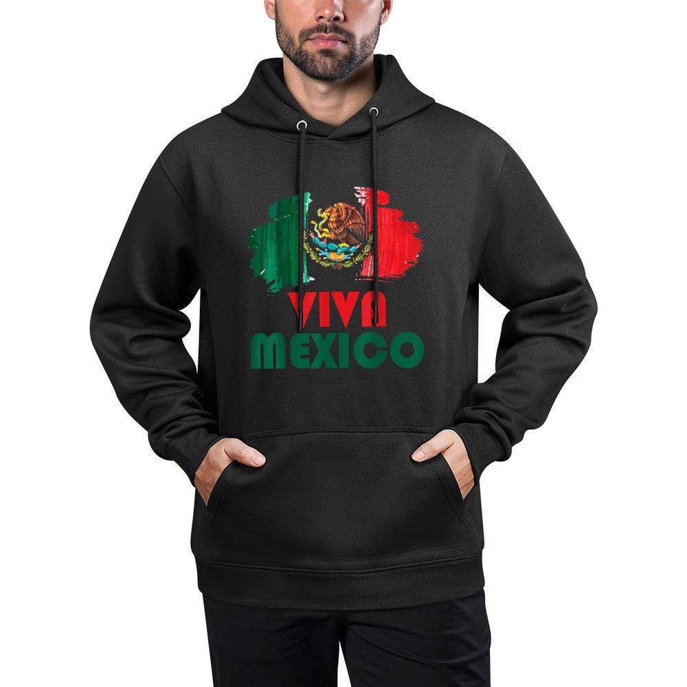 Viva Mexico Kids Toddler Mexican Independence Day White Layering Staple Hoodie