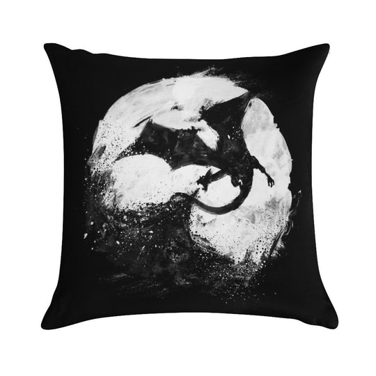 Midnight Desolation Soft Reinforced Edging Throw Pillow