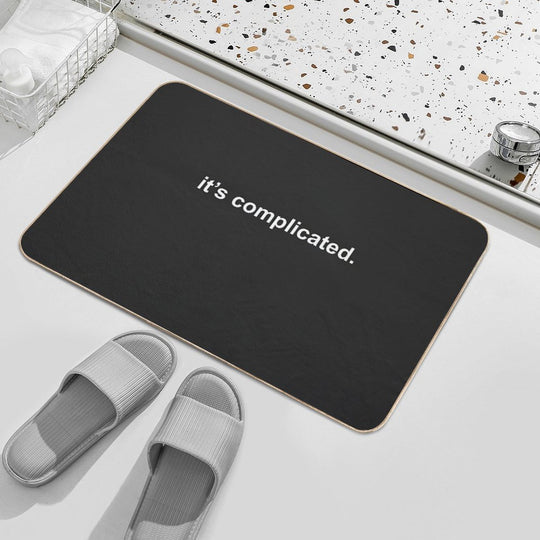 It's Complicated Dating Status  Absorbent Bath Mat