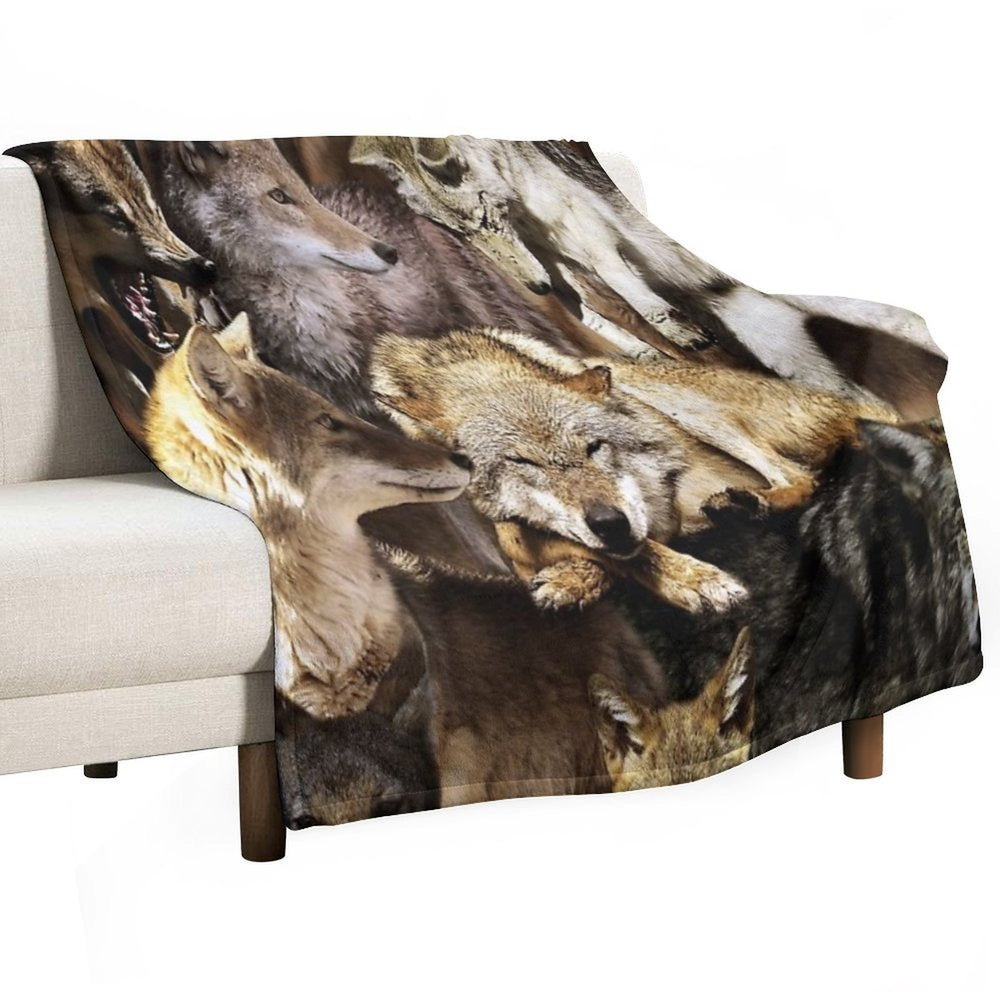 Coyotes Velvety-soft Throw Blanket