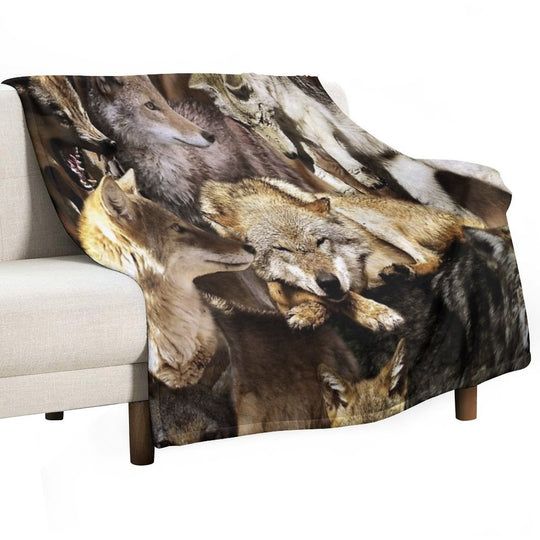Coyotes Velvety-soft Throw Blanket