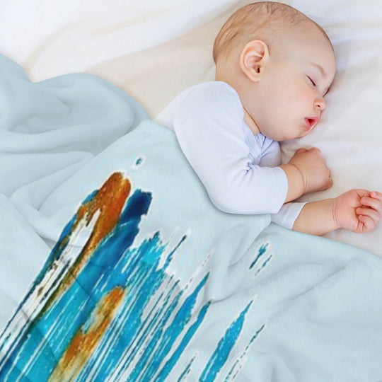 Platform Diving Springboard Diver Plush Throw Blanket