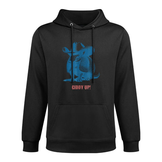 Giddy Up Cowboy Ready for Rodeo  Cowboy Armadillo Versatile Streetwear Hoodie