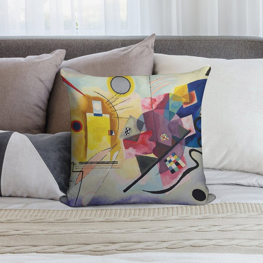 Wassily Kandinsky  Yellow-Red-Blue Soft Warmth Comfort Throw Pillow
