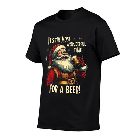 Funny Christmas Beer Drinking Santa Claus  Affordable Price T-Shirt
