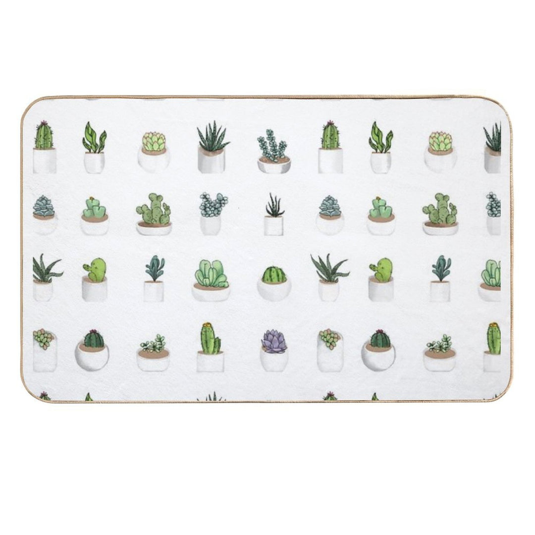 Succulents  Non-Slip Bath Mat