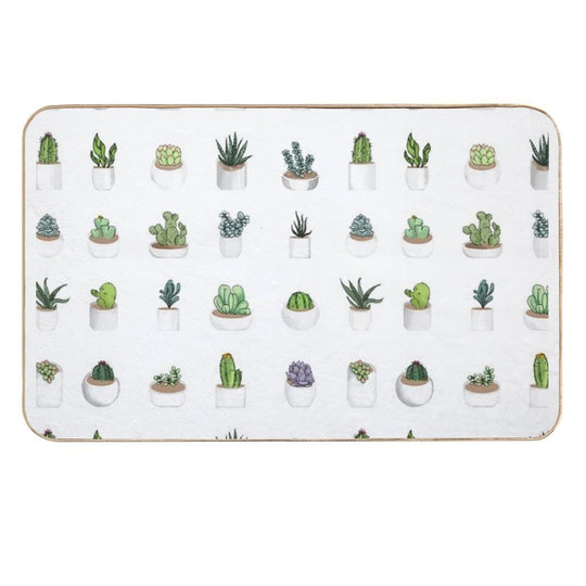 Succulents  Non-Slip Bath Mat