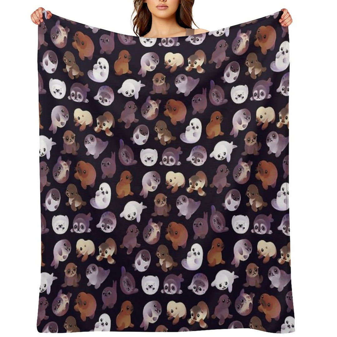 Seal Pup - Dark Premium Throw Blanket