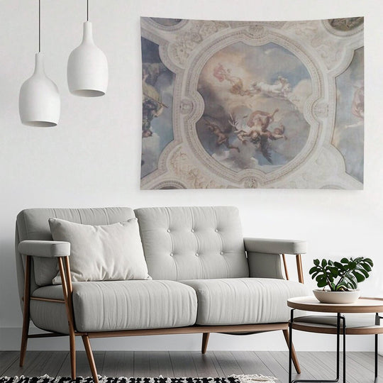 Light Academia Fresco Aesthetic Tapestry
