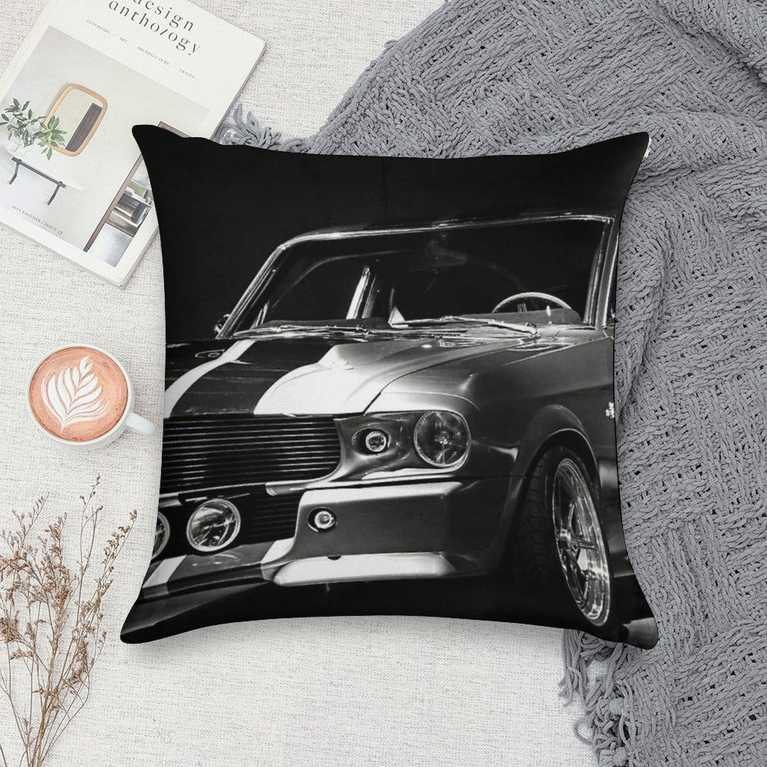 1967 Ford Mustang Shelby GT 500 Soft Washable Throw Pillow