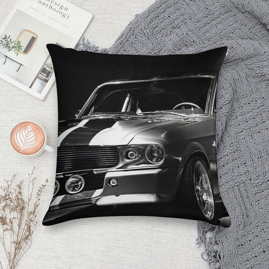 1967 Ford Mustang Shelby GT 500 Soft Washable Throw Pillow