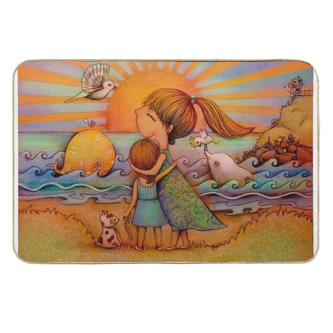 Whale Watching  Absorbent Bath Mat