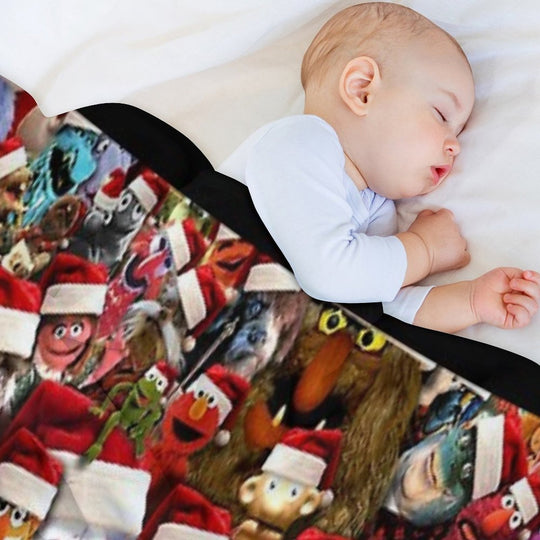 The Muppets Christmas All Character Group Premium Throw Blanket