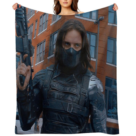 Hot Winter Soldier Durable Throw Blanket