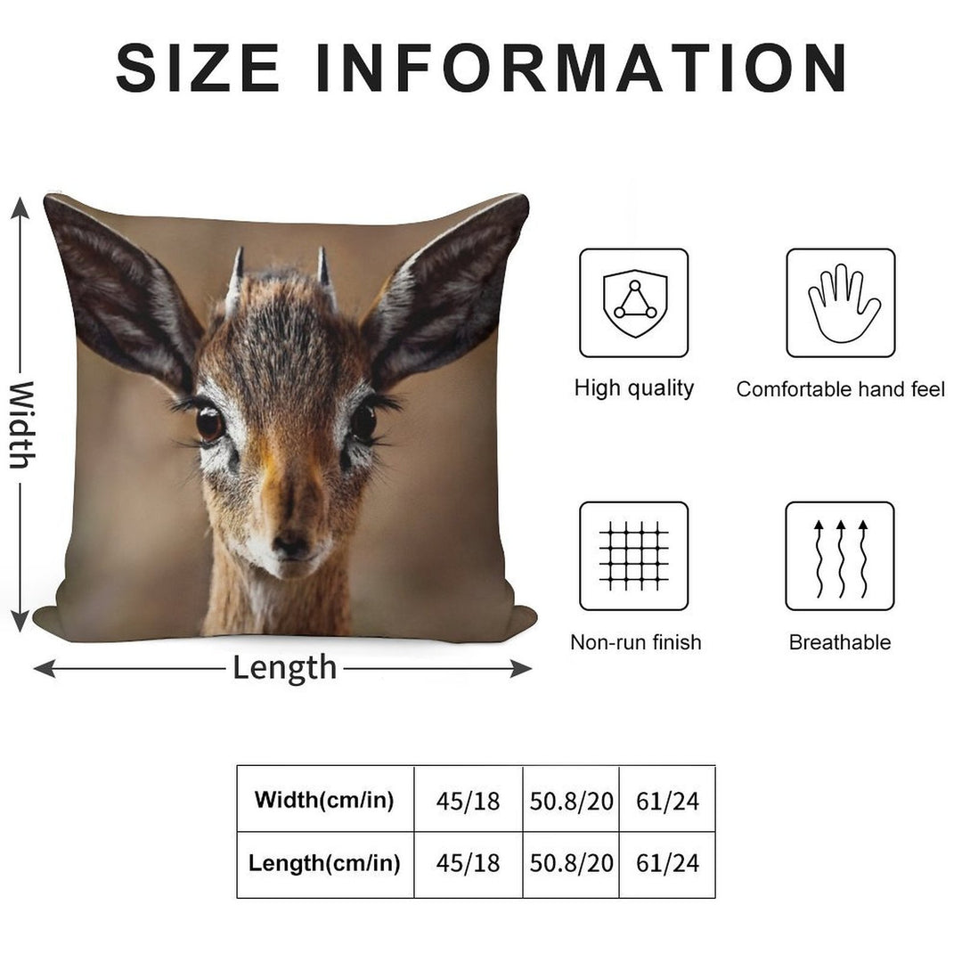 Dik Dik- Smallst Antelope of South Africa Soft Easy Maintenance Throw Pillow