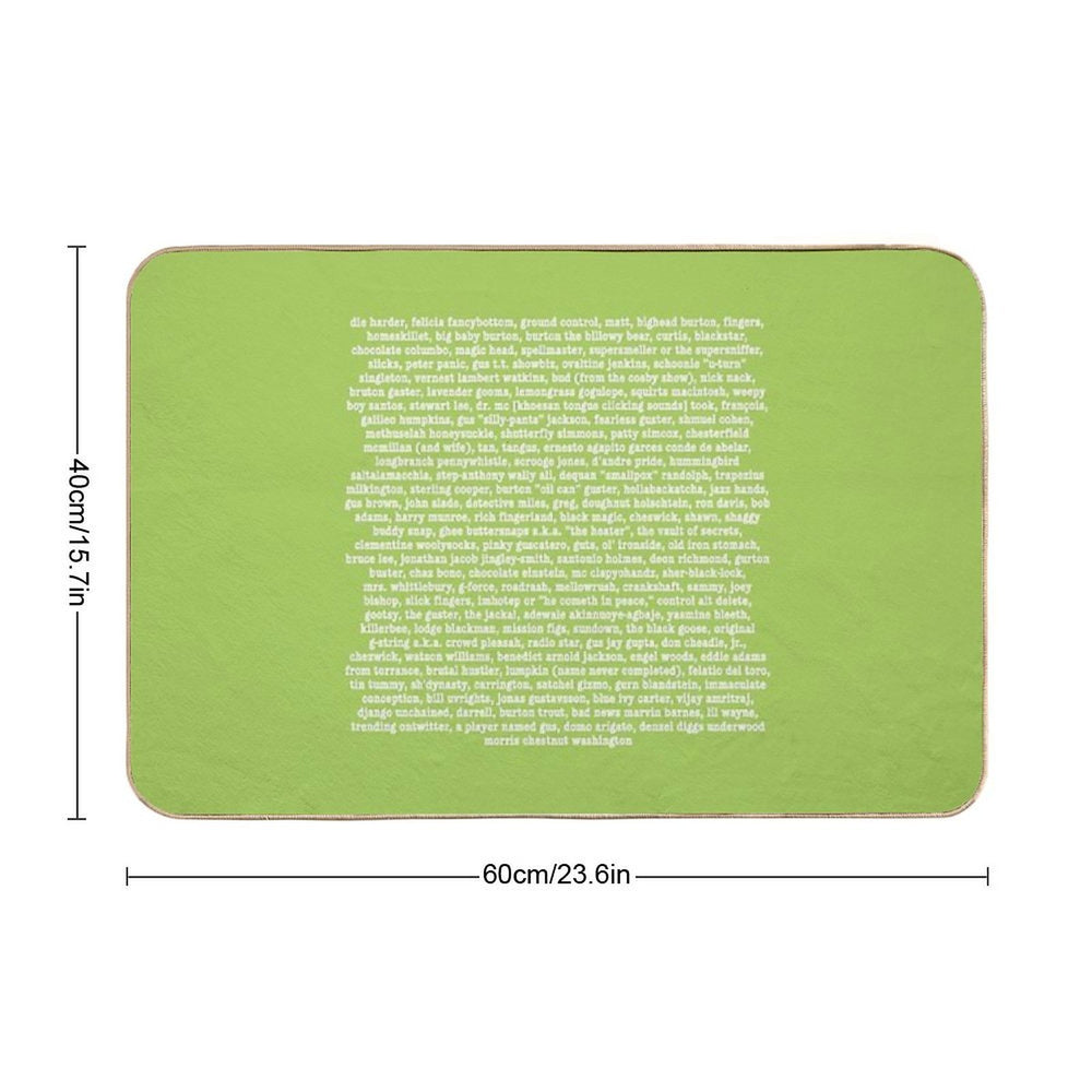 Gus Nicknames  Anti-Trip Bath Mat