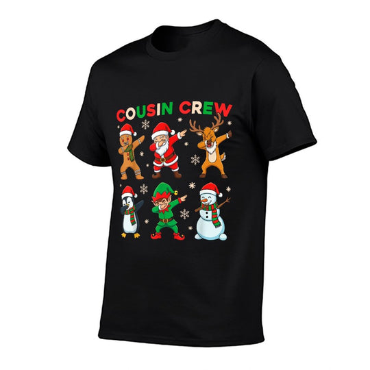 Cousin Crew Dabbing Santa Elf Friends Christmas Funny Dab  Quick-drying T-Shirt